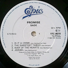 Load image into Gallery viewer, Sade : Promise (LP, Album, Gat)