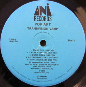 Transvision Vamp : Pop Art (LP, Album)