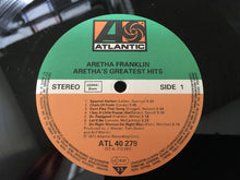 Load image into Gallery viewer, Aretha Franklin : Aretha's Greatest Hits (LP, Comp, RE)