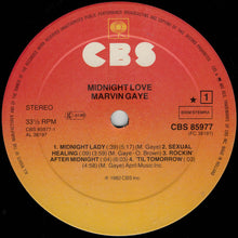 Load image into Gallery viewer, Marvin Gaye : Midnight Love (LP, Album, Sun)