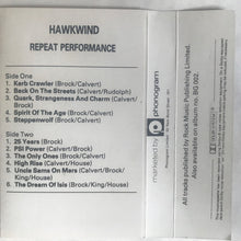 Load image into Gallery viewer, Hawkwind : Repeat Performance (Cass, Album, Comp)