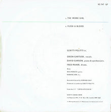 Load image into Gallery viewer, Scritti Politti With Ranking Ann : The Word Girl (7", Single)
