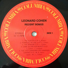 Load image into Gallery viewer, Leonard Cohen : Recent Songs (LP, Album, RE, 180)