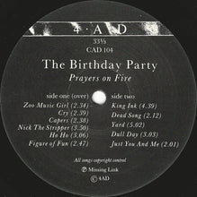 Load image into Gallery viewer, The Birthday Party : Prayers On Fire (LP, Album)