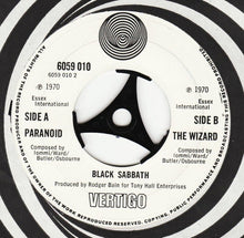 Load image into Gallery viewer, Black Sabbath : Paranoid (7", Single)