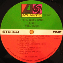 Load image into Gallery viewer, The J. Geils Band : "Live" Full House (LP, Album, PR )