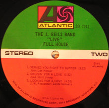 Load image into Gallery viewer, The J. Geils Band : "Live" Full House (LP, Album, PR )