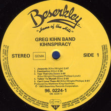 Load image into Gallery viewer, Greg Kihn Band : Kihnspiracy (LP, Album)