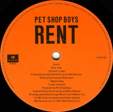 Load image into Gallery viewer, Pet Shop Boys : Rent (12", Single)