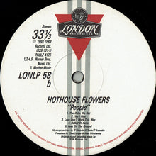 Load image into Gallery viewer, Hothouse Flowers : People (LP, Album)