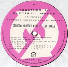 Load image into Gallery viewer, Giorgio Moroder With Philip Oakey : Together In Electric Dreams (Extended) (12", Single)