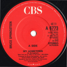 Load image into Gallery viewer, Bruce Springsteen : My Hometown / Santa Claus Is Comin' To Town (7", Single, Sol)