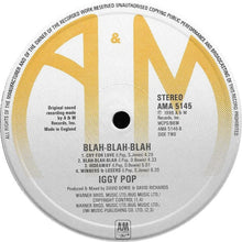 Load image into Gallery viewer, Iggy Pop : Blah-Blah-Blah (LP, Album)