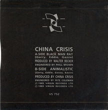 Load image into Gallery viewer, China Crisis : Black Man Ray (7", Single)