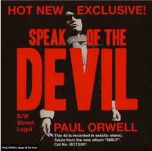 Load image into Gallery viewer, Paul Orwell : Speak Of The Devil (7", Single, Ltd)