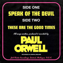 Load image into Gallery viewer, Paul Orwell : Speak Of The Devil (7", Single, Ltd, Red)