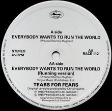 Load image into Gallery viewer, Tears For Fears : Everybody Wants To Run The World (12", Single)