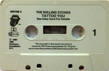 Load image into Gallery viewer, Rolling Stones* : Tattoo You (Cass, Album, RE)