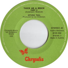 Load image into Gallery viewer, Jethro Tull : Thick As A Brick Part I + II (7", Single)