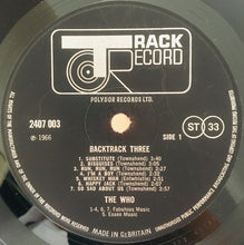 Load image into Gallery viewer, Who* / Hendrix* : Backtrack 3 (LP, Comp)