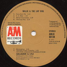 Load image into Gallery viewer, Gallagher And Lyle* : Willie And The Lapdog (LP, Album)