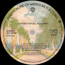 Load image into Gallery viewer, Renaissance (4) : A Song For All Seasons (LP, Album)