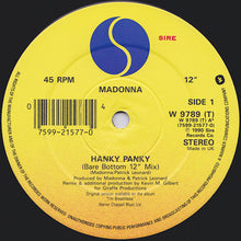 Load image into Gallery viewer, Madonna : Hanky Panky (12", Single)
