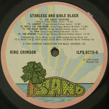 Load image into Gallery viewer, King Crimson : Starless And Bible Black (LP, Album, Gat)