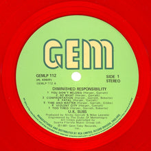 Load image into Gallery viewer, U.K. Subs* : Diminished Responsibility (LP, Album, Ltd, Red)