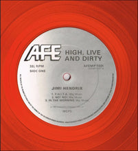 Load image into Gallery viewer, Jimi Hendrix : High, Live'n Dirty (LP, Red)