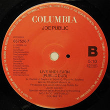 Load image into Gallery viewer, Joe Public : Live And Learn (7", Single, Sol)
