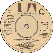 Load image into Gallery viewer, Whitesnake : Ready An' Willing (Sweet Satisfaction) (7", EP)