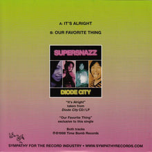 Load image into Gallery viewer, Supersnazz : It's Alright (7", Single, Pin)