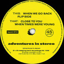 Load image into Gallery viewer, Adventures In Stereo : When We Go Back (7", EP)