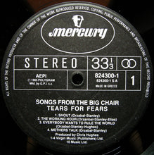 Load image into Gallery viewer, Tears For Fears : Songs From The Big Chair (LP, Album)