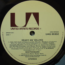 Load image into Gallery viewer, Whitesnake : Ready An' Willing (LP, Album)