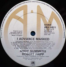 Load image into Gallery viewer, Andy Summers & Robert Fripp : I Advance Masked (LP, Album)
