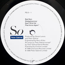 Load image into Gallery viewer, Peter Gabriel : So (LP, Album, Cop)
