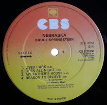 Load image into Gallery viewer, Bruce Springsteen : Nebraska (LP, Album)