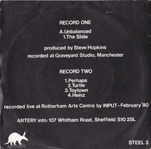 Load image into Gallery viewer, Artery (2) : Unbalanced / The Slide (7" + 7", EP)