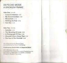 Load image into Gallery viewer, Depeche Mode : A Broken Frame (Cass, Album, Pla)