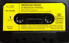 Load image into Gallery viewer, Depeche Mode : A Broken Frame (Cass, Album, Pla)