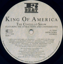 Load image into Gallery viewer, The Costello Show Featuring The Attractions And Confederates* : King Of America (LP, Album)