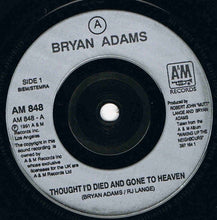 Load image into Gallery viewer, Bryan Adams : Thought I'd Died And Gone To Heaven (7")
