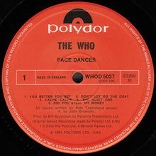 Load image into Gallery viewer, The Who : Face Dances (LP, Album)