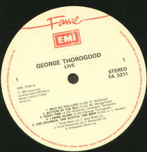 Load image into Gallery viewer, George Thorogood & The Destroyers : Live (LP, Album)