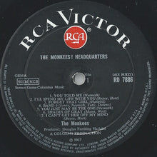 Load image into Gallery viewer, The Monkees : Headquarters (LP, Album, Mono)