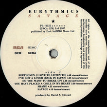 Load image into Gallery viewer, Eurythmics : Savage (LP, Album)