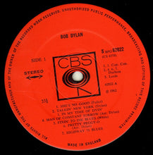 Load image into Gallery viewer, Bob Dylan : Bob Dylan (LP, Album, RP)