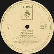 Load image into Gallery viewer, June Tabor : Abyssinians (LP, Album)